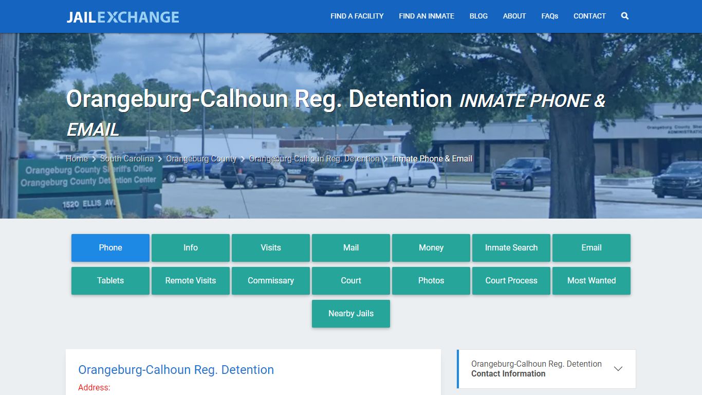 Inmate Phone - Orangeburg-Calhoun Reg. Detention, SC - Jail Exchange